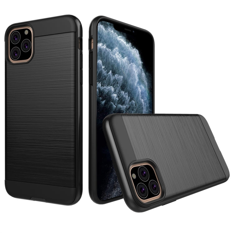 For iPhone 11 Pro Brushed Texture Shockproof Rugged Armor Protective Case