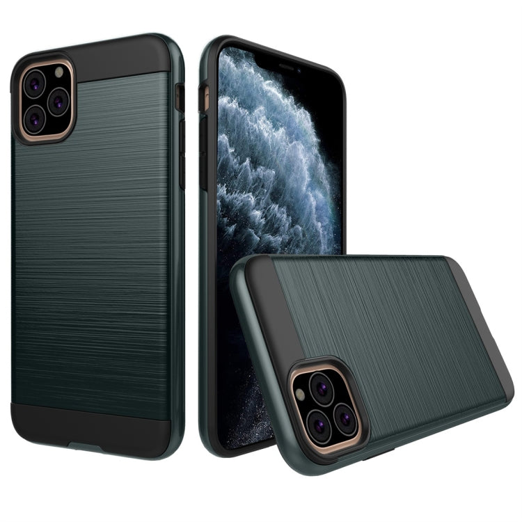 For iPhone 11 Pro Brushed Texture Shockproof Rugged Armor Protective Case