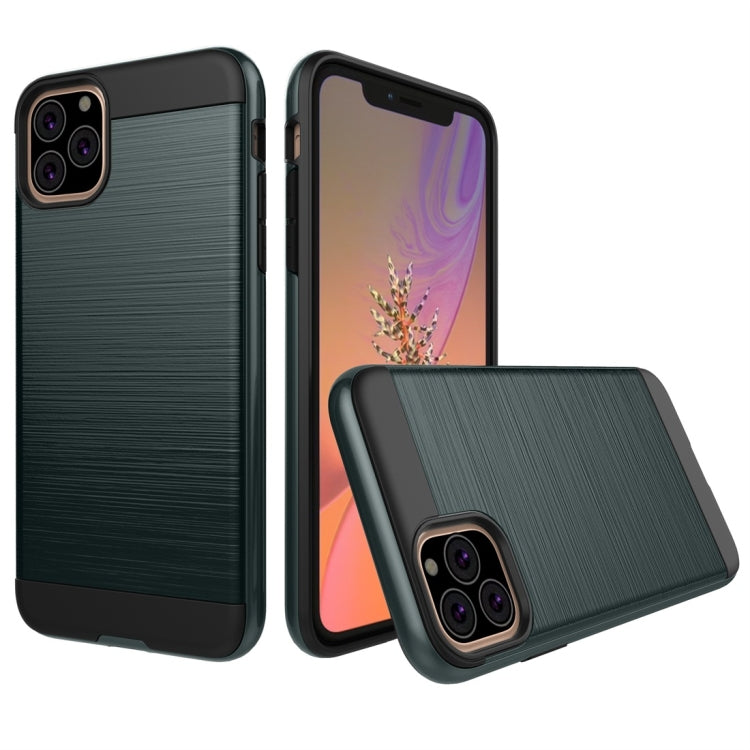 For iPhone 11 Pro Brushed Texture Shockproof Rugged Armor Protective Case