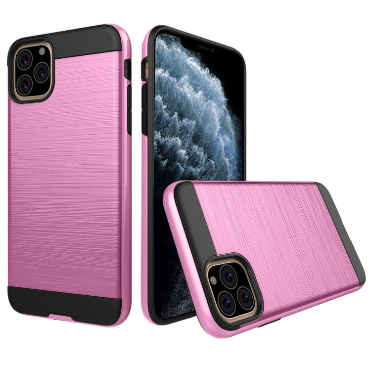 For iPhone 11 Pro Brushed Texture Shockproof Rugged Armor Protective Case