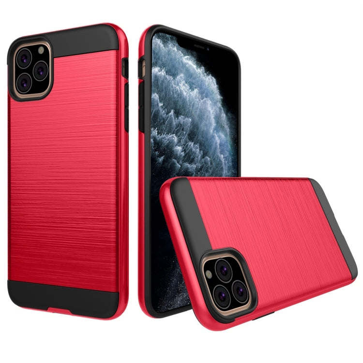For iPhone 11 Pro Brushed Texture Shockproof Rugged Armor Protective Case