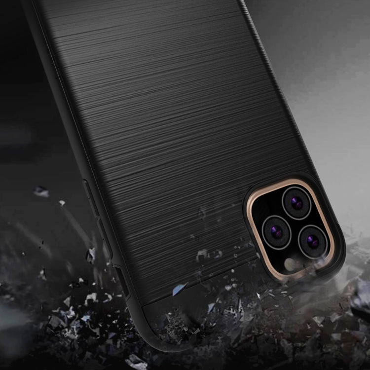 For iPhone 11 Pro Brushed Texture Shockproof Rugged Armor Protective Case