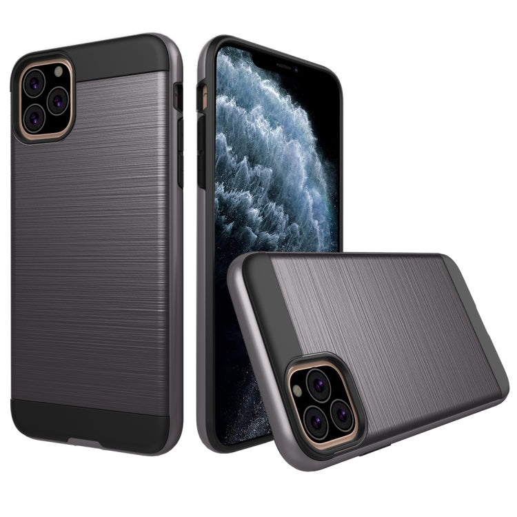 For iPhone 11 Pro Brushed Texture Shockproof Rugged Armor Protective Case