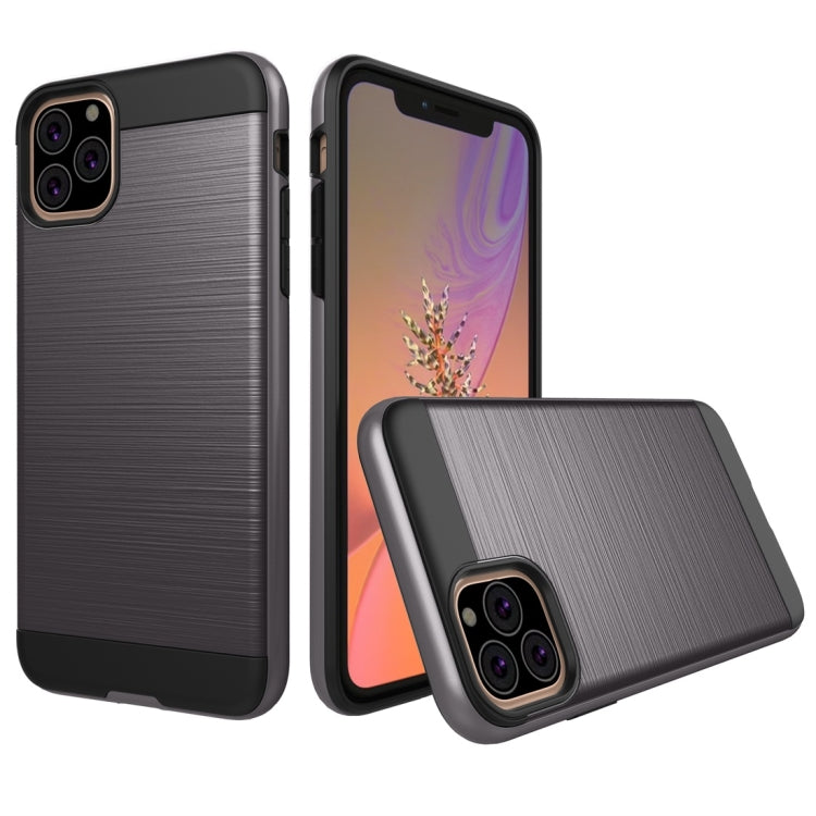 For iPhone 11 Pro Brushed Texture Shockproof Rugged Armor Protective Case