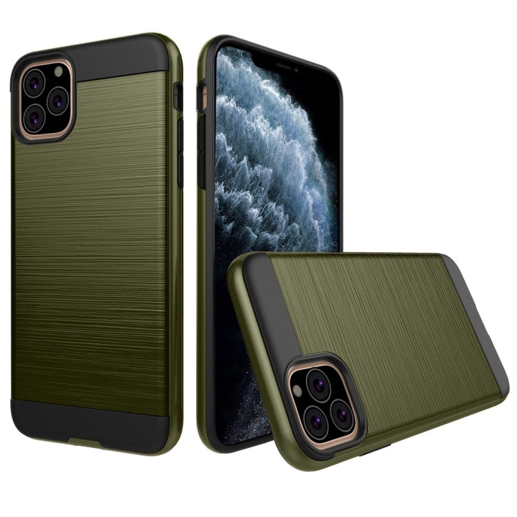 For iPhone 11 Pro Brushed Texture Shockproof Rugged Armor Protective Case