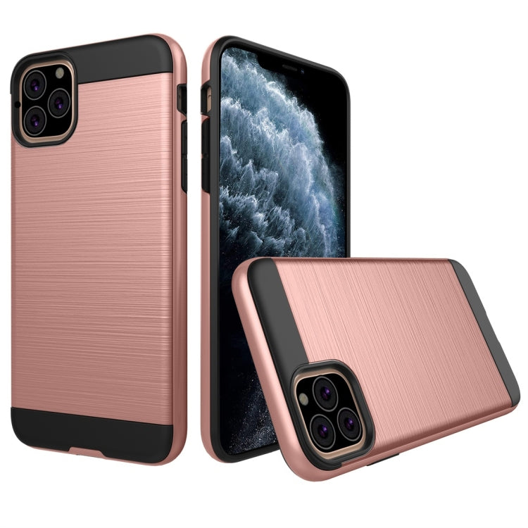 For iPhone 11 Pro Brushed Texture Shockproof Rugged Armor Protective Case