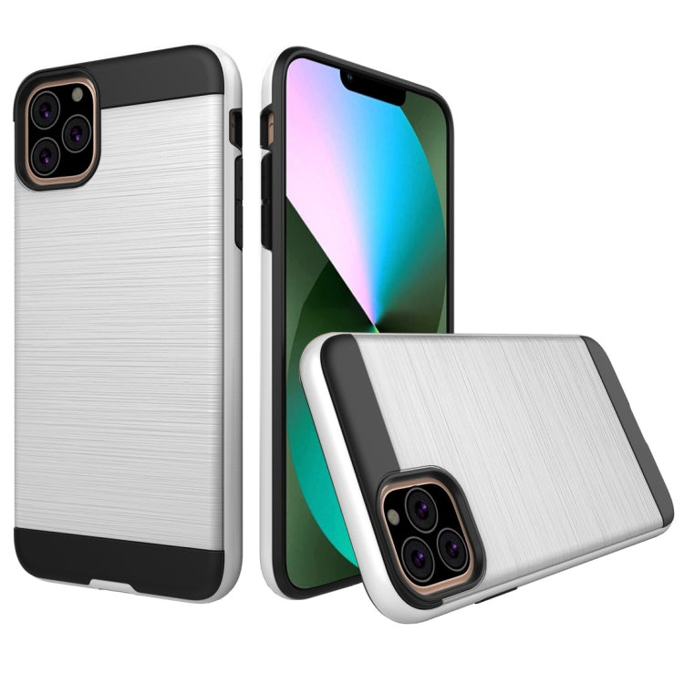 For iPhone 11 Pro Max Brushed Texture Shockproof Rugged Armor Protective Case