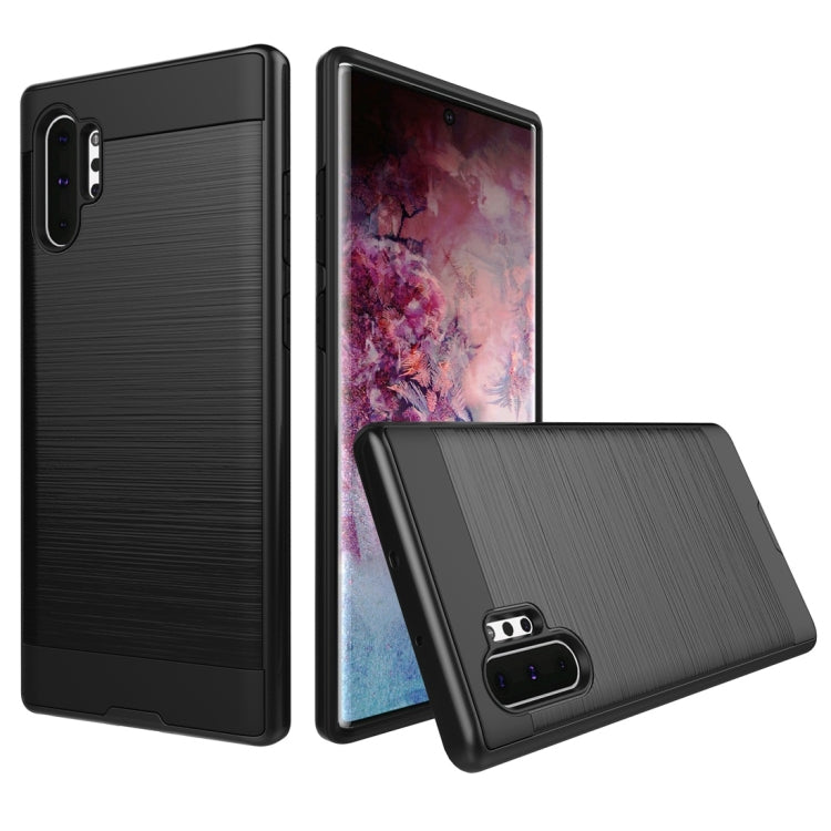 Brushed Texture Shockproof Rugged Armor Protective Case for Galaxy Note 10 Pro