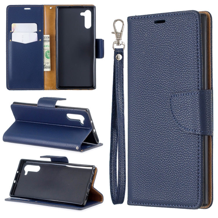 Litchi Texture Pure Color Horizontal Flip PU Leather Case with Holder & Card Slots & Wallet & Lanyard for Galaxy Note10