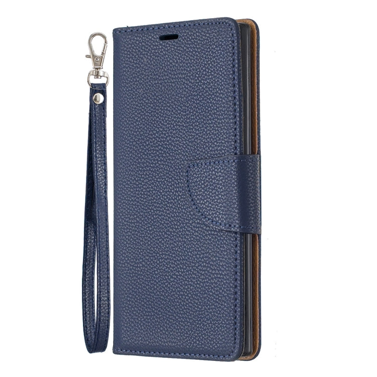 Litchi Texture Pure Color Horizontal Flip PU Leather Case with Holder & Card Slots & Wallet & Lanyard for Galaxy Note10