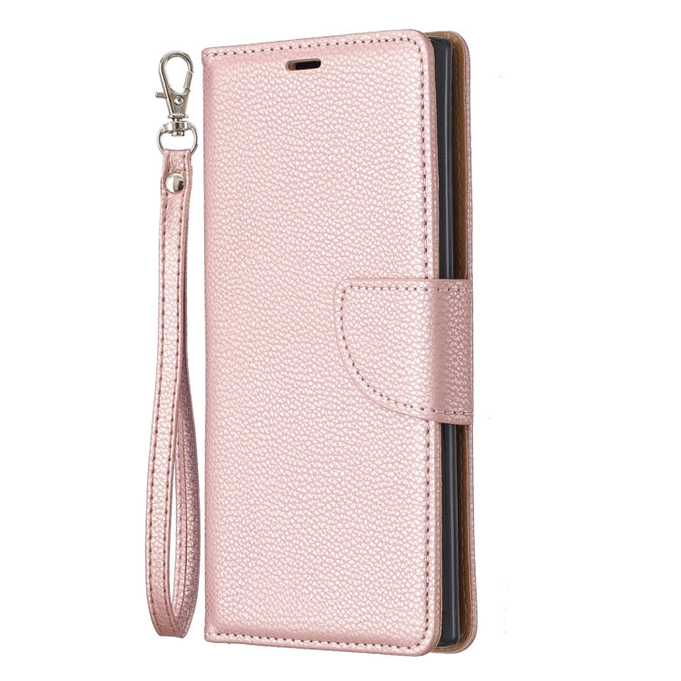 Litchi Texture Pure Color Horizontal Flip PU Leather Case with Holder & Card Slots & Wallet & Lanyard for Galaxy Note10