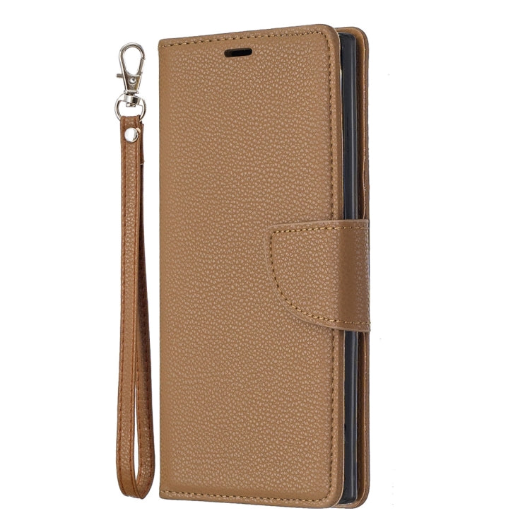 Litchi Texture Pure Color Horizontal Flip PU Leather Case with Holder & Card Slots & Wallet & Lanyard for Galaxy Note10