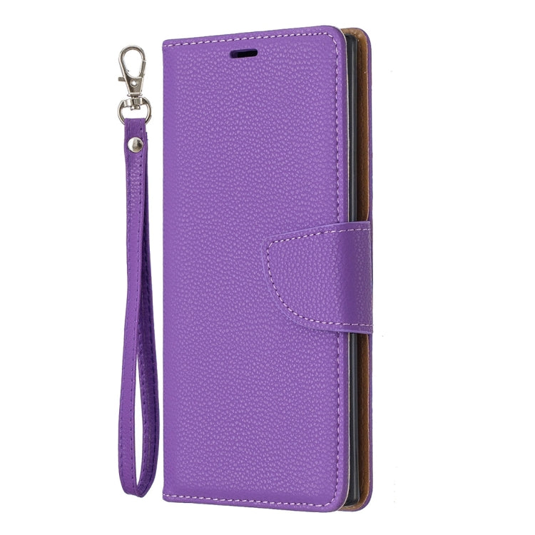 Litchi Texture Pure Color Horizontal Flip PU Leather Case with Holder & Card Slots & Wallet & Lanyard for Galaxy Note10