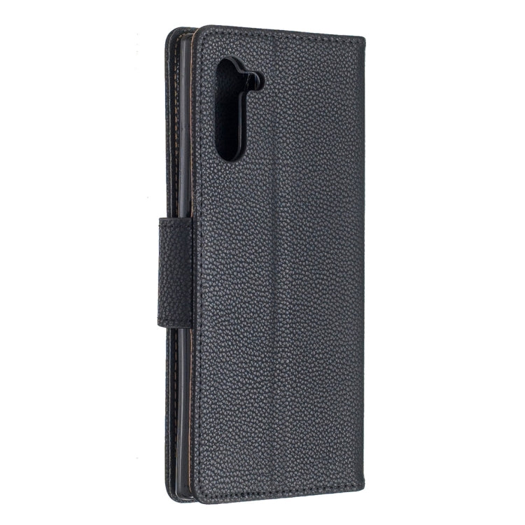 Litchi Texture Pure Color Horizontal Flip PU Leather Case with Holder & Card Slots & Wallet & Lanyard for Galaxy Note10