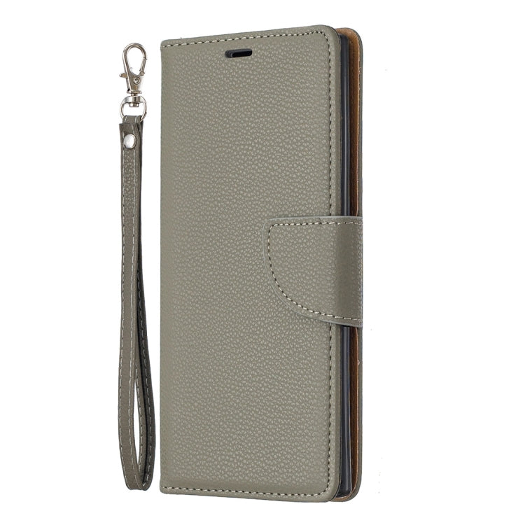 Litchi Texture Pure Color Horizontal Flip PU Leather Case with Holder & Card Slots & Wallet & Lanyard for Galaxy Note10