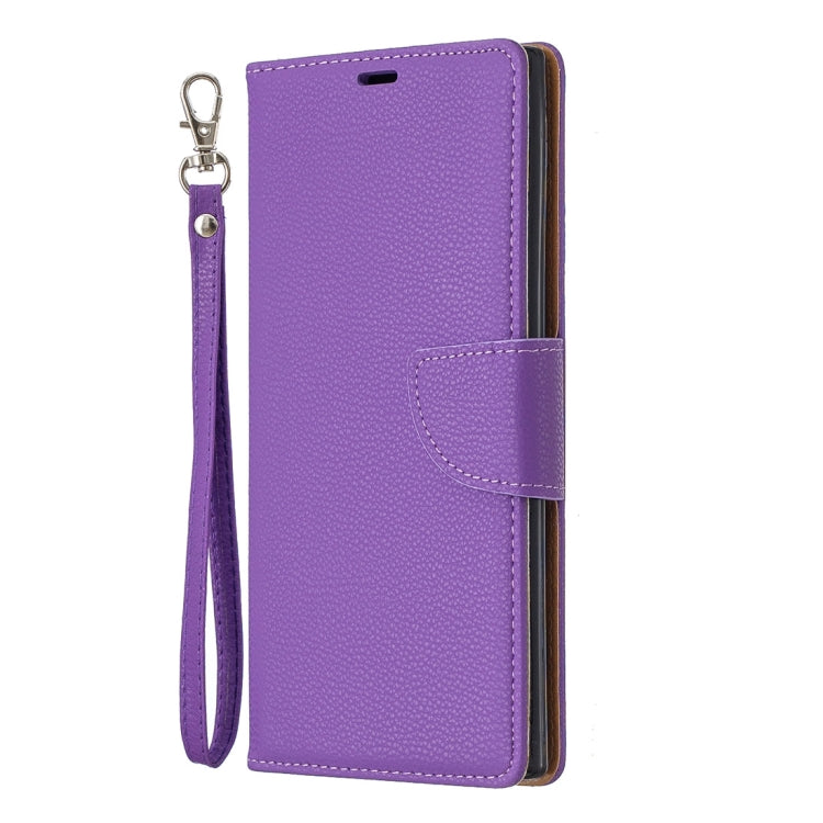 Litchi Texture Pure Color Horizontal Flip PU Leather Case with Holder & Card Slots & Wallet & Lanyard for Galaxy Note10+