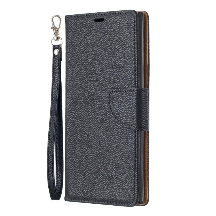 Litchi Texture Pure Color Horizontal Flip PU Leather Case with Holder & Card Slots & Wallet & Lanyard for Galaxy Note10+