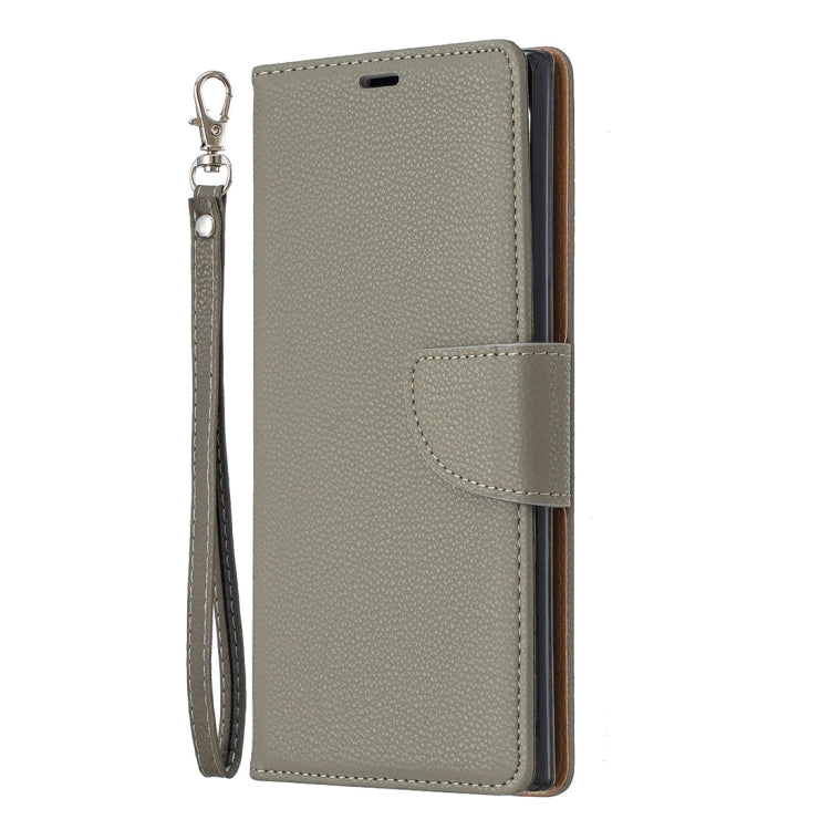 Litchi Texture Pure Color Horizontal Flip PU Leather Case with Holder & Card Slots & Wallet & Lanyard for Galaxy Note10+