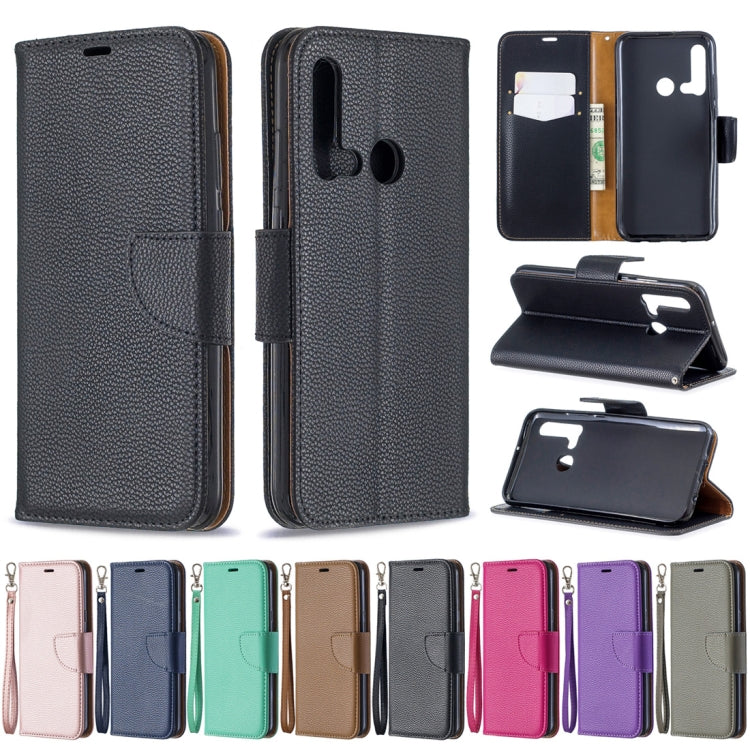 Litchi Texture Pure Color Horizontal Flip PU Leather Case with Holder & Card Slots & Wallet & Lanyard for Huawei P20 lite (2019) / nova 5i