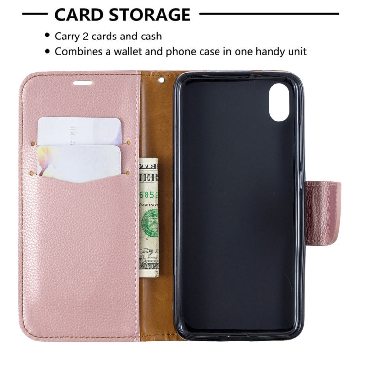 Litchi Texture Pure Color Horizontal Flip PU Leather Case with Holder & Card Slots & Wallet & Lanyard for Xiaomi Redmi 7A