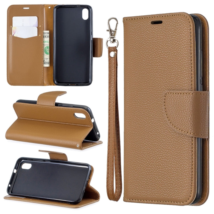 Litchi Texture Pure Color Horizontal Flip PU Leather Case with Holder & Card Slots & Wallet & Lanyard for Xiaomi Redmi 7A