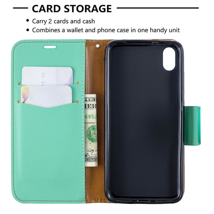 Litchi Texture Pure Color Horizontal Flip PU Leather Case with Holder & Card Slots & Wallet & Lanyard for Xiaomi Redmi 7A