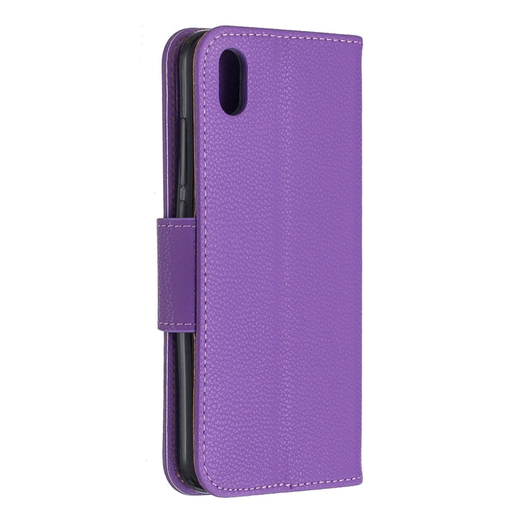 Litchi Texture Pure Color Horizontal Flip PU Leather Case with Holder & Card Slots & Wallet & Lanyard for Xiaomi Redmi 7A