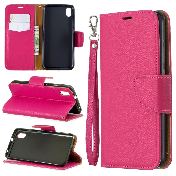 Litchi Texture Pure Color Horizontal Flip PU Leather Case with Holder & Card Slots & Wallet & Lanyard for Xiaomi Redmi 7A