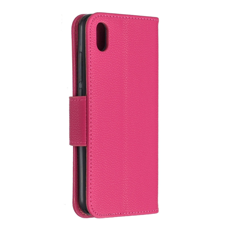 Litchi Texture Pure Color Horizontal Flip PU Leather Case with Holder & Card Slots & Wallet & Lanyard for Xiaomi Redmi 7A