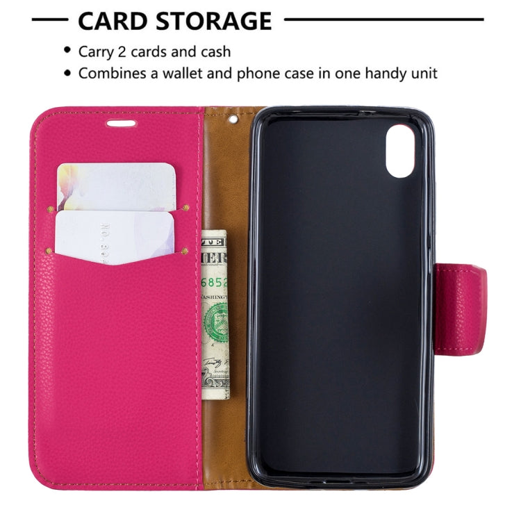 Litchi Texture Pure Color Horizontal Flip PU Leather Case with Holder & Card Slots & Wallet & Lanyard for Xiaomi Redmi 7A