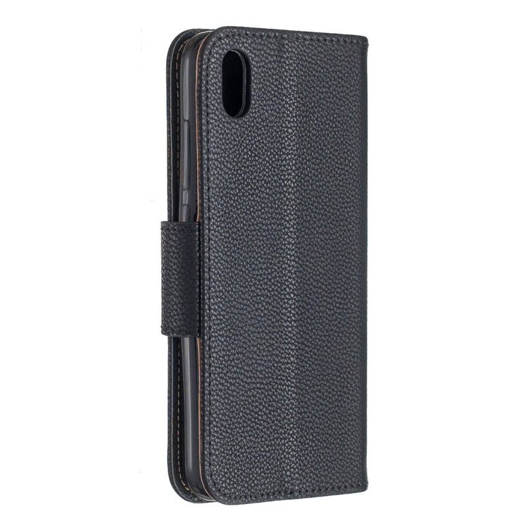 Litchi Texture Pure Color Horizontal Flip PU Leather Case with Holder & Card Slots & Wallet & Lanyard for Xiaomi Redmi 7A