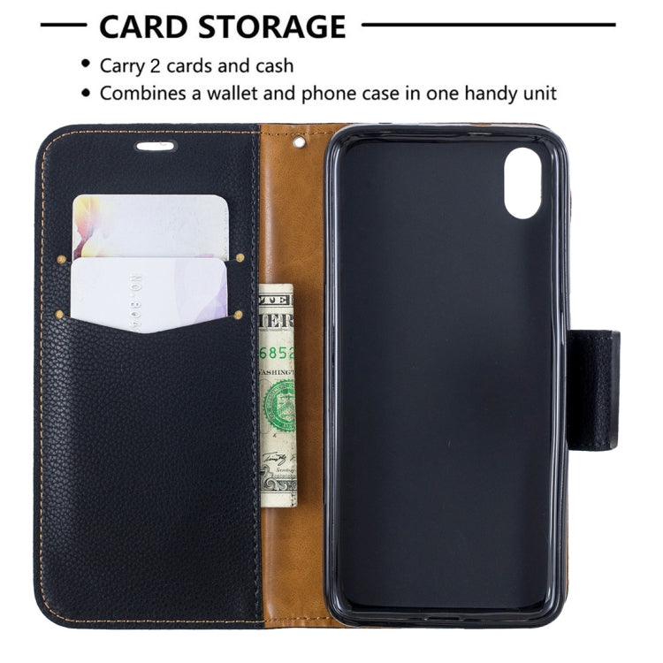 Litchi Texture Pure Color Horizontal Flip PU Leather Case with Holder & Card Slots & Wallet & Lanyard for Xiaomi Redmi 7A