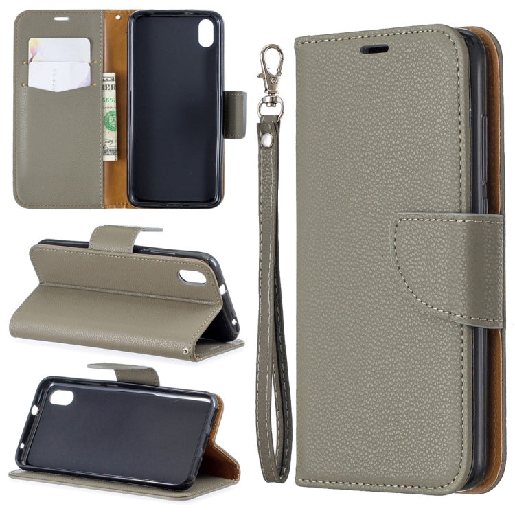 Litchi Texture Pure Color Horizontal Flip PU Leather Case with Holder & Card Slots & Wallet & Lanyard for Xiaomi Redmi 7A