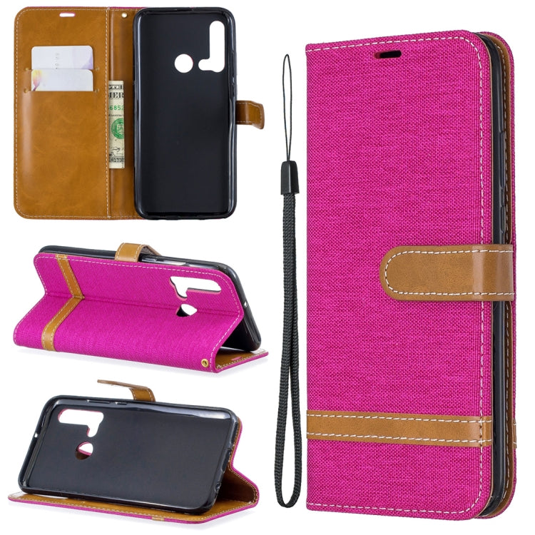 Color Matching Denim Texture Horizontal Flip Leather Case with Holder & Card Slots & Wallet & Lanyard for Huawei P20 lite (2019) / nova 5i