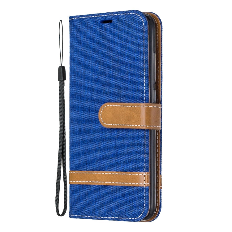 Color Matching Denim Texture Horizontal Flip Leather Case with Holder & Card Slots & Wallet & Lanyard for Xiaomi Redmi 7A