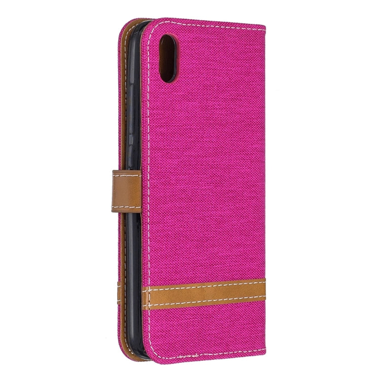 Color Matching Denim Texture Horizontal Flip Leather Case with Holder & Card Slots & Wallet & Lanyard for Xiaomi Redmi 7A