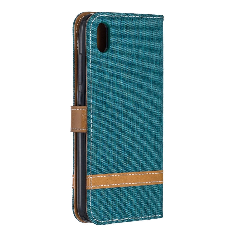 Color Matching Denim Texture Horizontal Flip Leather Case with Holder & Card Slots & Wallet & Lanyard for Xiaomi Redmi 7A