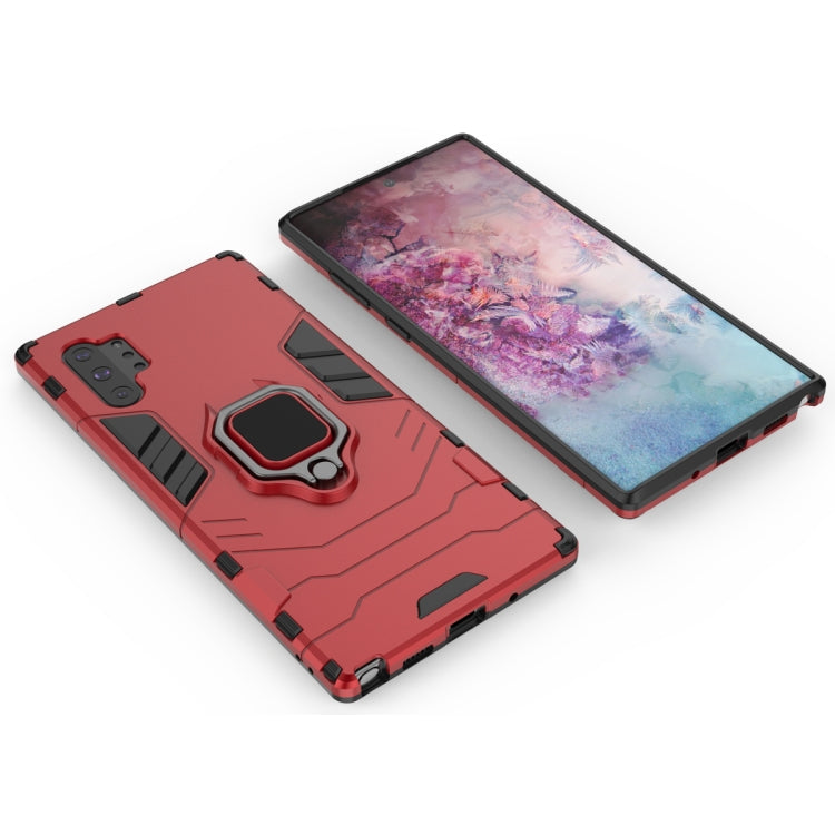 PC + TPU Shockproof Protective Case with Magnetic Ring Holder for Galaxy Note10 Pro