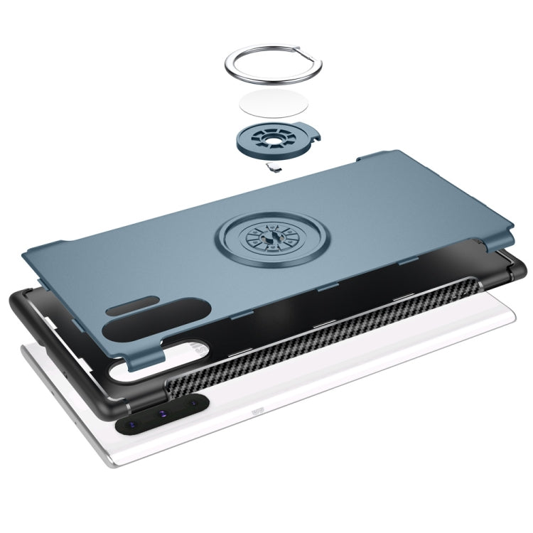 Magnetic Armor Protective Case with 360 Degree Rotation Ring Holder For Galaxy Note 10 Pro