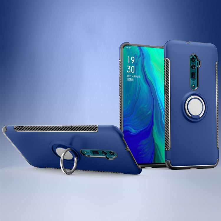 Magnetic Armor Protective Case with 360 Degree Rotation Ring Holder For OPPO Reno 10x zoom