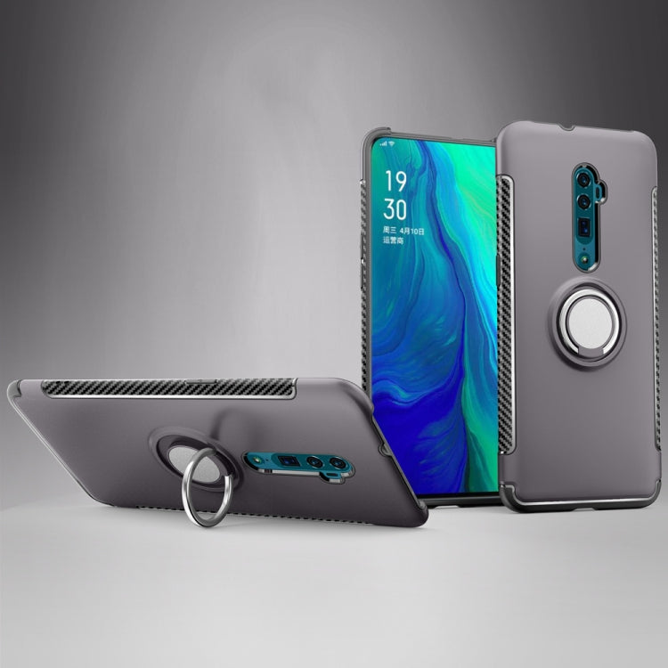 Magnetic Armor Protective Case with 360 Degree Rotation Ring Holder For OPPO Reno 10x zoom