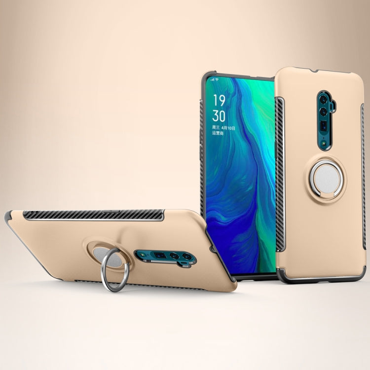 Magnetic Armor Protective Case with 360 Degree Rotation Ring Holder For OPPO Reno 10x zoom