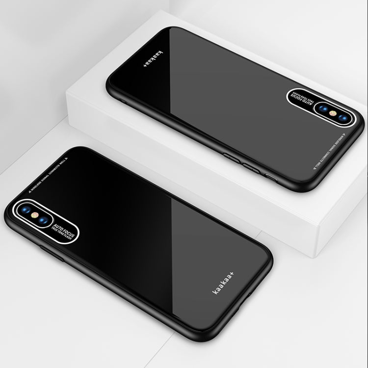 For iPhone X / XS Lycra Series Eye Protection TPU Acrylic Protection Case