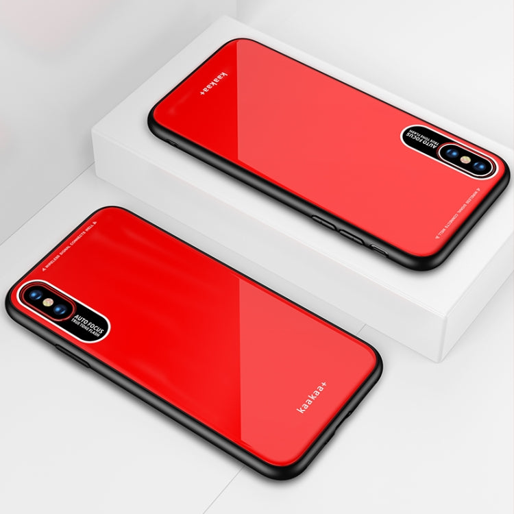 For iPhone X / XS Lycra Series Eye Protection TPU Acrylic Protection Case