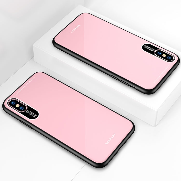 For iPhone X / XS Lycra Series Eye Protection TPU Acrylic Protection Case