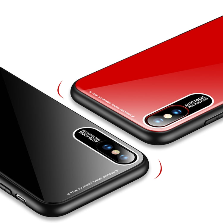 For iPhone XR Lycra Series Eye Protection TPU Acrylic Protection Case
