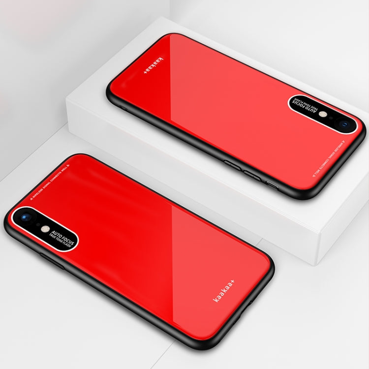 For iPhone XR Lycra Series Eye Protection TPU Acrylic Protection Case