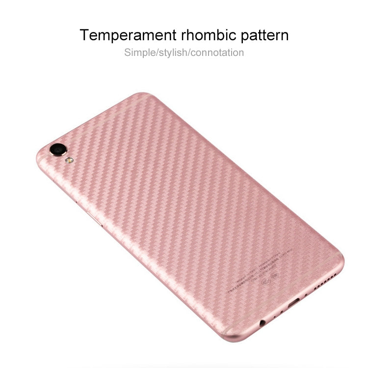 100 PCS Carbon Fiber Material Skin Sticker Back Protective Film For Xiaomi Redmi Note 6