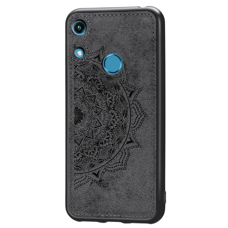 Embossed Mandala Pattern Magnetic PC + TPU + Fabric Shockproof Case for Huawei Honor 8A Pro
