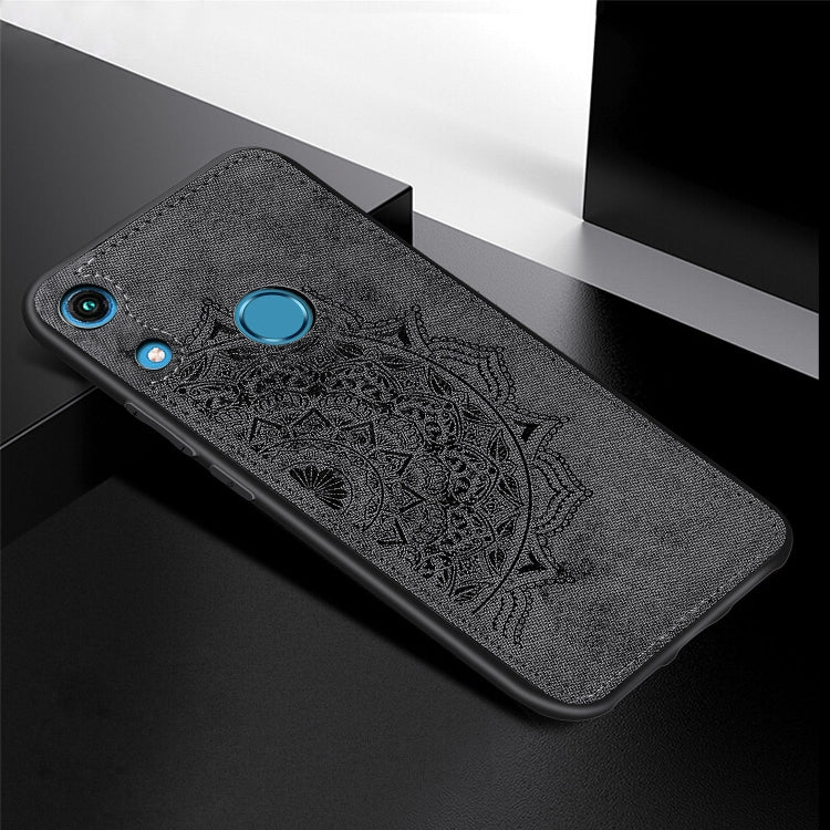 Embossed Mandala Pattern Magnetic PC + TPU + Fabric Shockproof Case for Huawei Honor 8A Pro